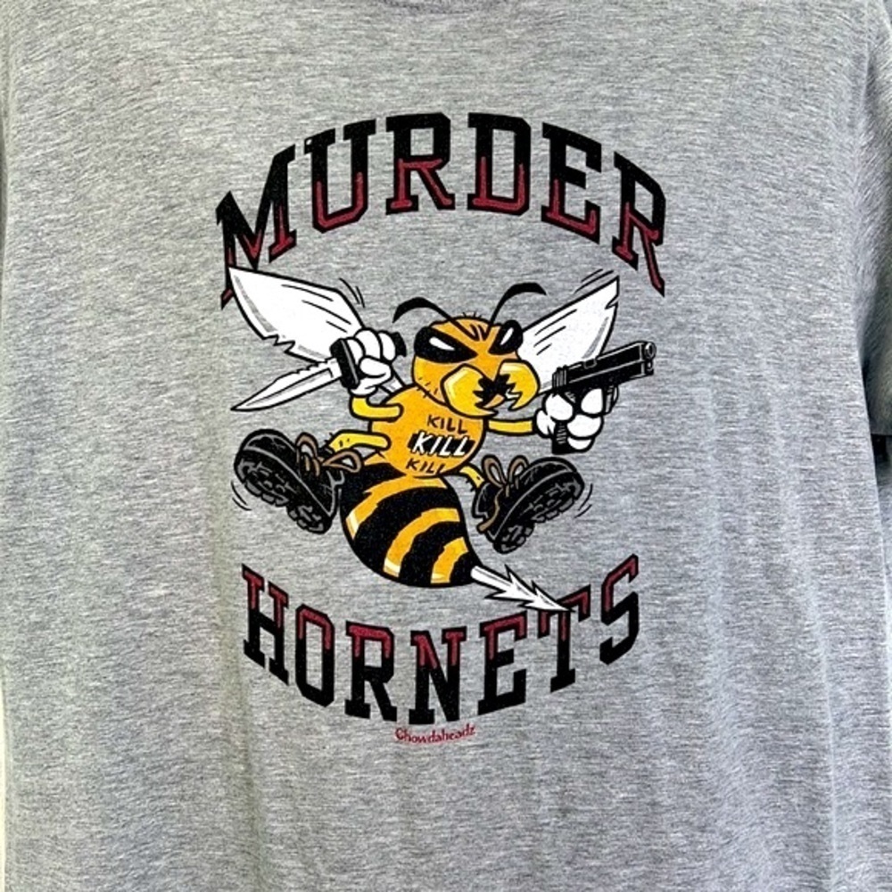 Chowdaheadz - Murder Hornets Unofficial Mascot Of The Worst Year Yet T Shirt XL - Picture 3 of 10